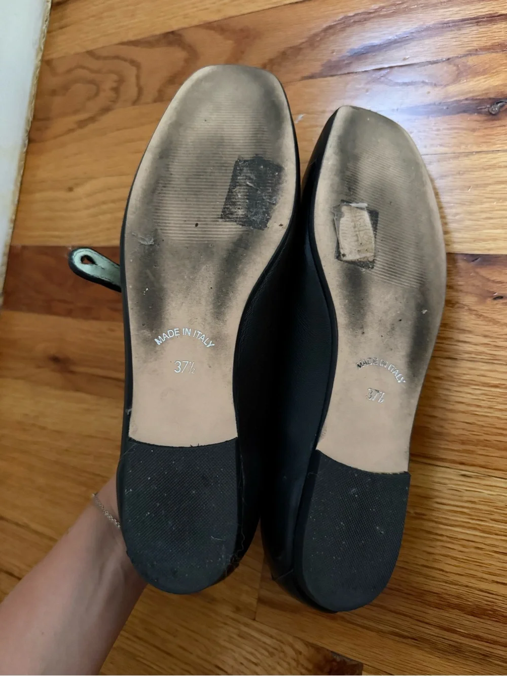 Black Mary Jane Flats | Italian Leather